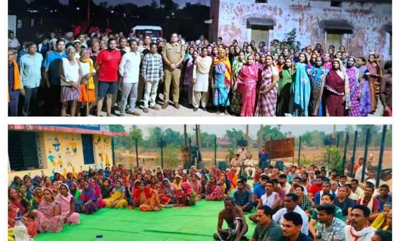 Raigarh News : ग्राम आमगांव में पुलिस जनचौपाल— अपराध जागरूकता, महिला सुरक्षा और साइबर सतर्कता पर थाना प्रभारी ने की संवाद