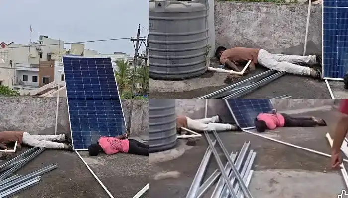 सोलर पैनल लगाते समय हाईटेंशन लाइन की चपेट में आए 2 मजदूर, मौके पर मौत