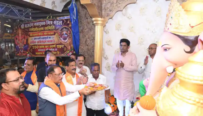 117 वर्षों से चली आ रही गणेशोत्सव की परंपरा में शामिल हुए मुख्यमंत्री विष्णु देव साय